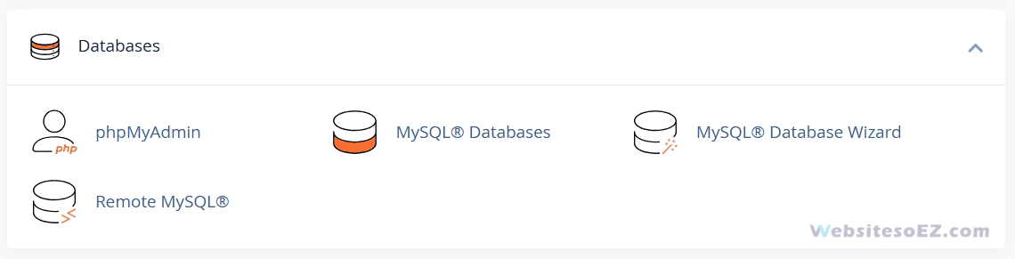 cpanel databases
