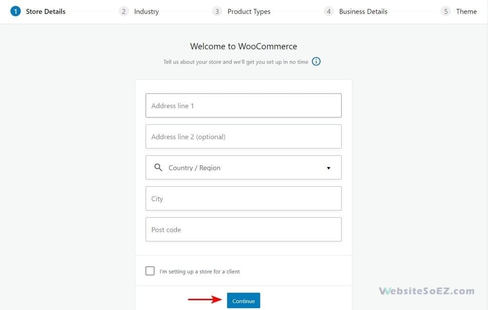 WooCommerce Setup Wizard