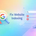 Abstract gradient image representing website not indexing and how to fix website indexing in Google Search Console